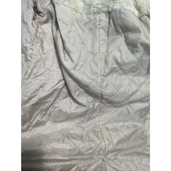 Vintage Y2k Cherokee Tan Corduroy Jacket Sherpa Collar Snap Closures - Picture 5 of 10